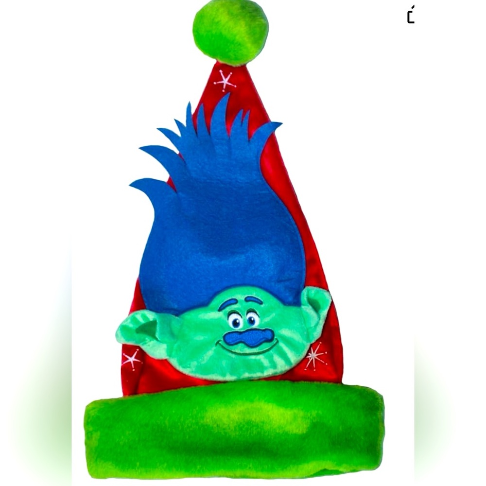 Trolls Kids unisex ADORABLE PLUSH Santa Hat “Poppy”
